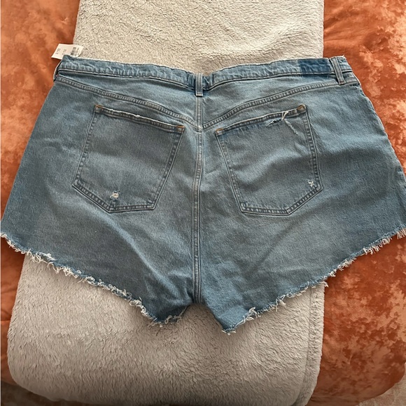 Abercrombie and Fitch Curve Love high rise denim mom shorts size 37 NWT - Picture 5 of 5